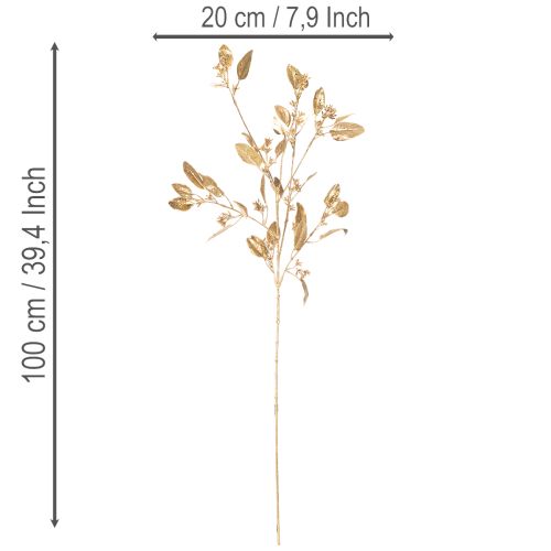 Mesterséges eukaliptusz ág, díszes vázaág, 100cm | Floristik24.hu
