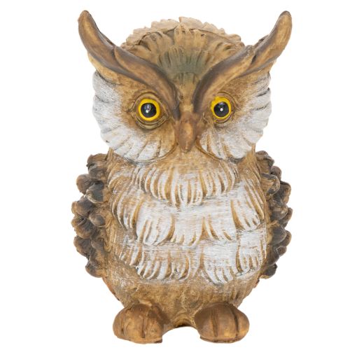 Bagoly figura, kis ülő bagoly, dekoráció, 11cm | Floristik24.hu