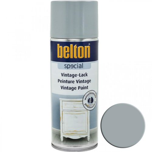 Színes spray, vintage festék világosszürke, shabby chic 400ml