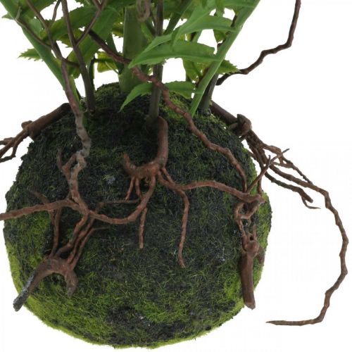 Floristik24 Műpáfrány golyókkal Green Artificial Fern Deco H52cm