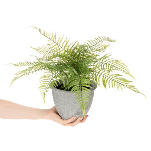 Mesterséges páfrány virágcserépben nappaliba és irodába, 35 cm | Floristik24.hu