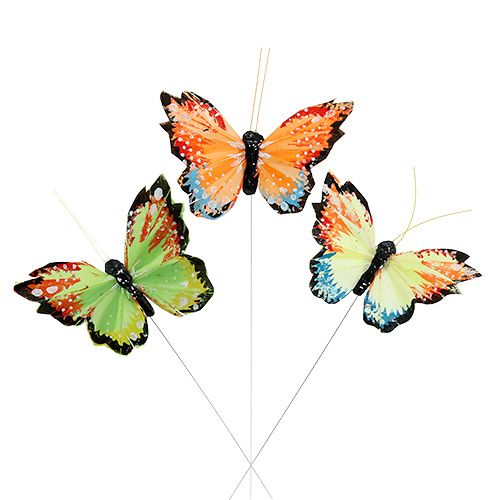 Floristik24 Toll pillangó 9cm válogatott 12db