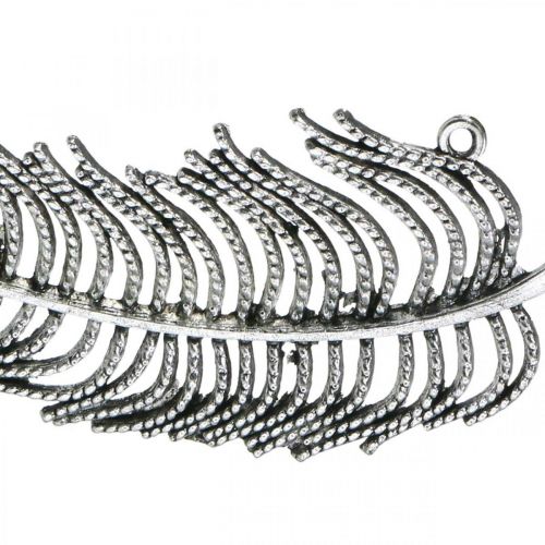 Floristik24 Tollak díszítéshez, szórt dekoráció, fém toll, ékszerkészítés ezüst L8cm 10db