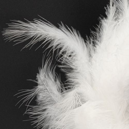 tételeket Tollkoszorú, ideális esküvői dekorációnak és hangulatos húsvéti dekorációnak, 20 cm