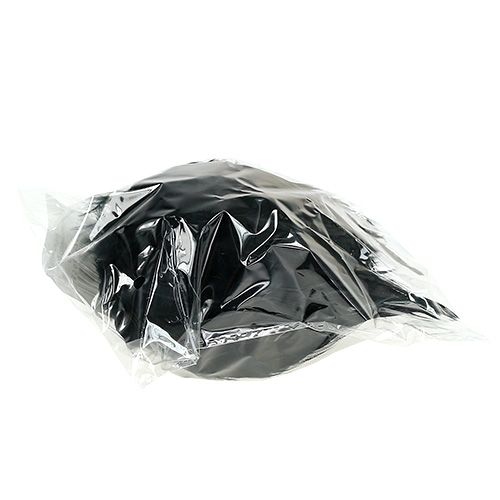 Floristik24 Akasztható fekete tollgolyó Ø10cm