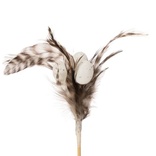 Tollág dísztüskék természetes tollakkal, húsvéti dekoráció elegáns kompozíciókhoz, 37 cm, 12 darab