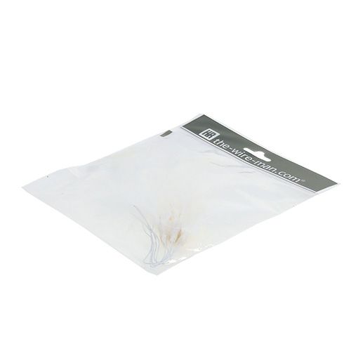 tételeket Toll dróton L27cm fehér 6 db