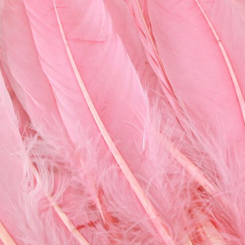 tételeket Kézműves tollak Rózsaszín libatoll 18cm - 20cm 20g x 2db