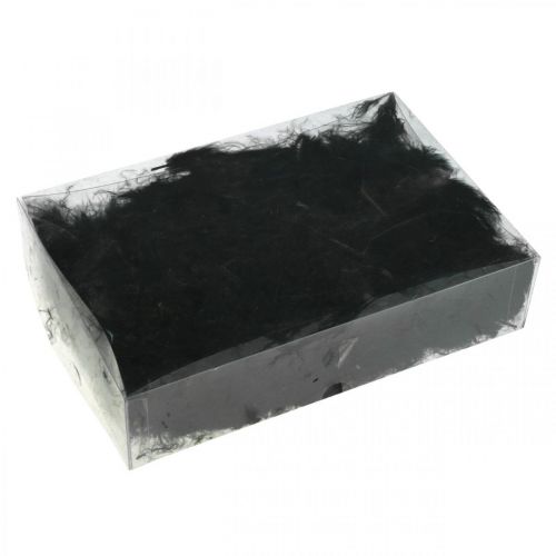 Floristik24 Feathers Black Valódi madártoll kézműveskedéshez Tavaszi dekoráció 20g