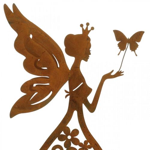 Floristik24 Pillangó manó, asztali dekorációs rugó, teamécses tartó, fém dekorációs patina H32,5cm Ø5cm