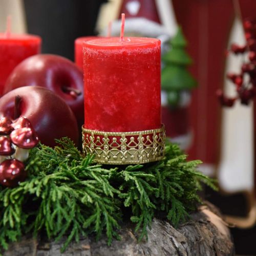 tételeket Filigrán gyertyatartó arany Ø6,4cm H12,5cm 4 db antik megjelenés