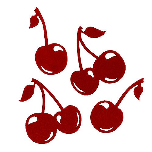 Floristik24 Nemez cseresznye piros 32p