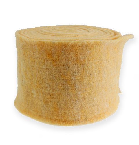 Floristik24 Nemezszalag világossárga 15cm, 5m