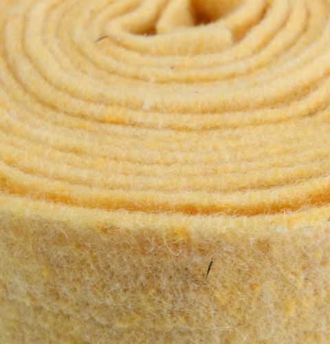 Floristik24 Nemezszalag világossárga 15cm, 5m