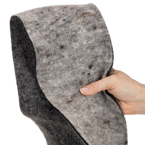 Kétszínű gyapjúfilc cseréppánt, szürke/fekete, 15cm x 5m | Floristik24.hu
