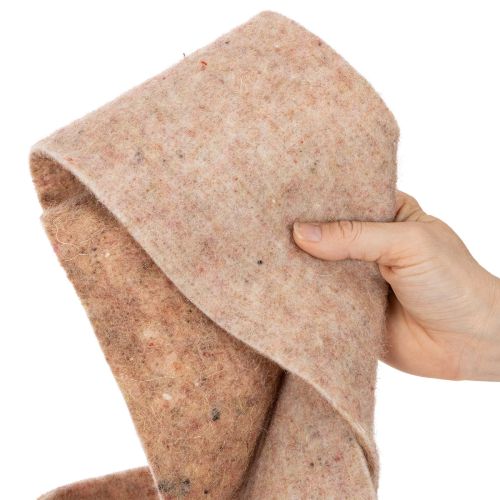 Filc szalag, kétszínű, méteráru kreatív projektekhez, barna/fehér, 15cm x 5m | Floristik24.hu