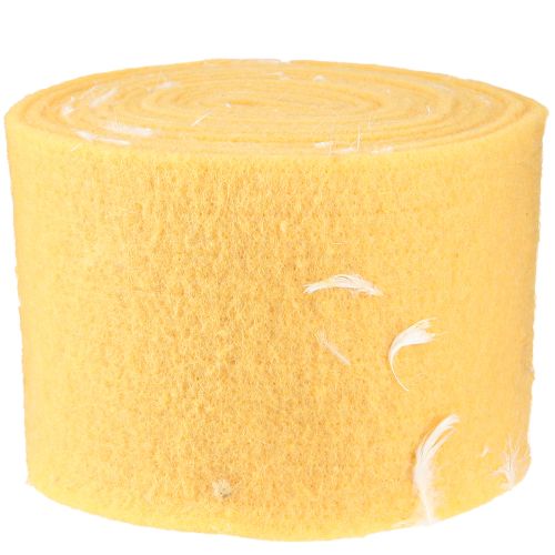 tételeket Filc szalag gyapjú szalag díszszövet sárga toll gyapjú filc 15cm 5m