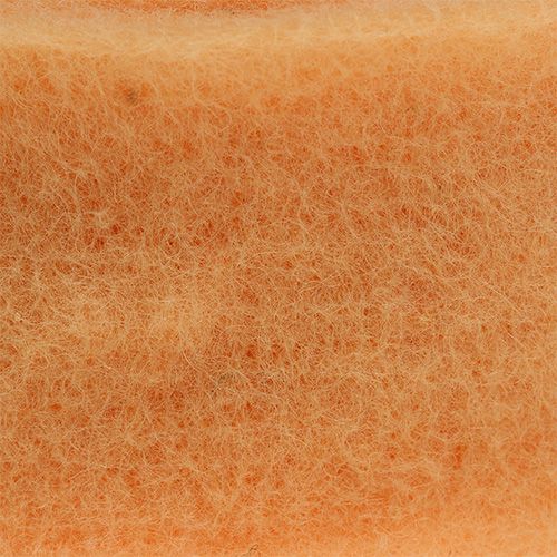 Floristik24 Filc szalag 7,5cm 5m világos narancs