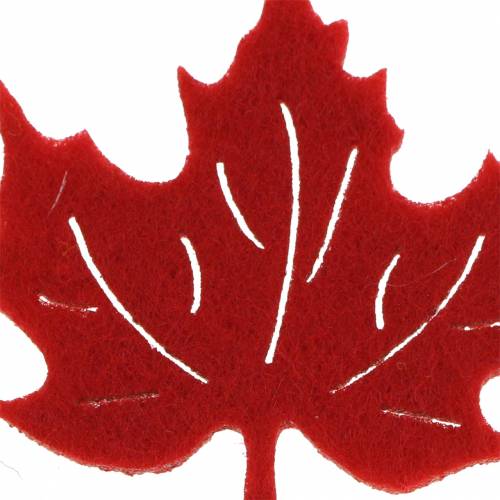 Floristik24 Szórható deco őszi filc lapok piros, narancs 3,5cm 36db