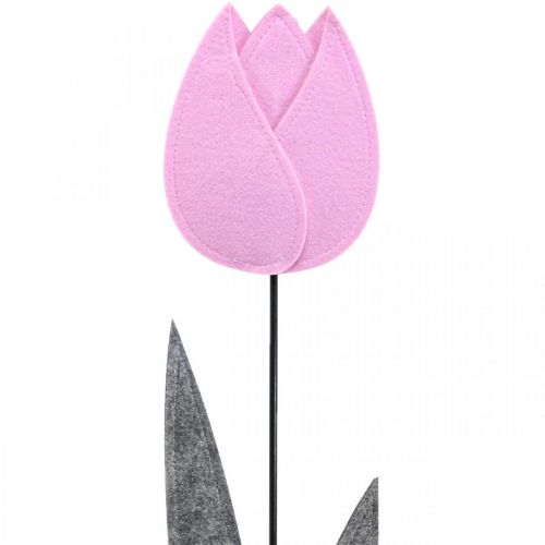 tételeket Filc virág filc deco virág tulipán rózsaszín asztaldísz H68cm