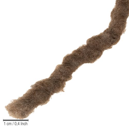 tételeket Barna gyapjúzsinór, 25 m-es díszszalag virágkötészethez és kézműveskedéshez