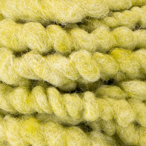 tételeket Filczsinór, gyapjú, zöld, 25m, díszszalag, virágkötészet, dekoráció, kézműveskedés, barkácsolás