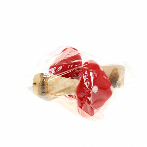 Floristik24 Légyölő galóca őszi dekoráció piros H13,5cm 2db