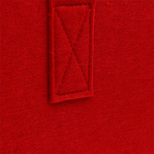 Floristik24 Filc táska 39x25x22cm piros