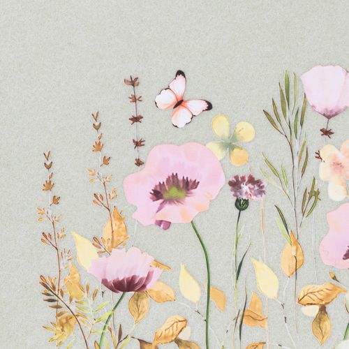 tételeket Filctáska virágmintával, ideális mindennapi használatra és szabadidőre, 38 cm