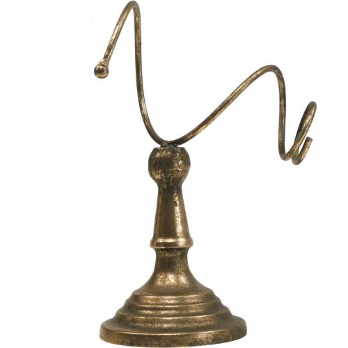 Floristik24 Borosüveg tartó, palacktartó, boros állvány Design Golden H24cm