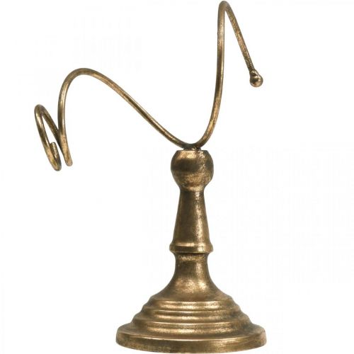 Floristik24 Borosüveg tartó, palacktartó, boros állvány Design Golden H24cm