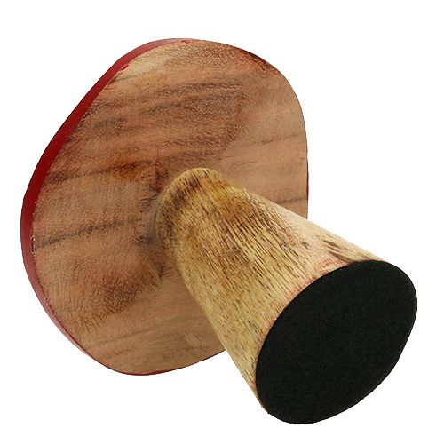 Floristik24 Légyölő galóca fagomba keverék 9cm -10,5cm piros, natúr 8db