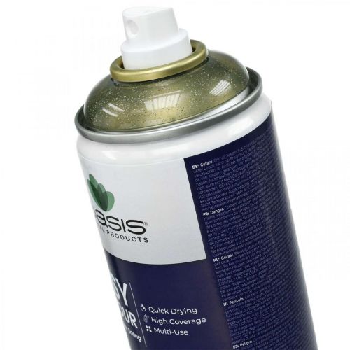 Floristik24 Glitter spray arany kézműves Color Spray 400ml