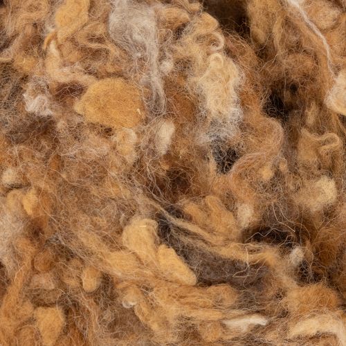 Barna melanzs birkagyapjú, természetes gyapjú, laza, kézműveskedéshez, 250g | Floristik24.hu