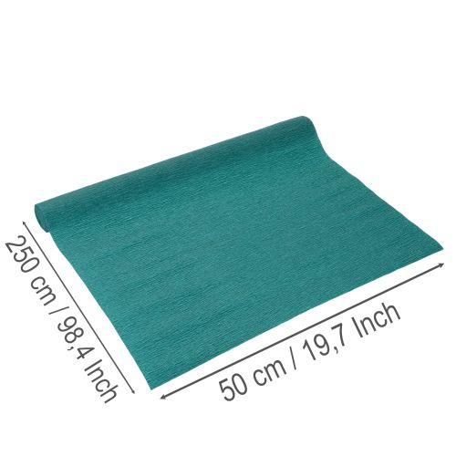 Virágkötő krepp papír, kék, tekercs 50x250cm | Floristik24.hu