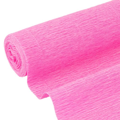 Virágkötő krepp papír világos rózsaszín 50x250cm