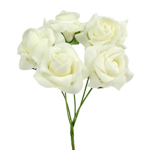 Habrózsa Ø4,5cm Krém 36 db