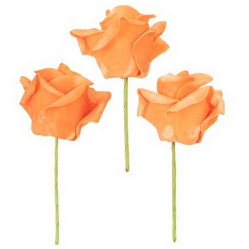 Műrózsa narancssárga, 5 cm-es virágzat, szimpla, 100 darab | Floristik24.hu