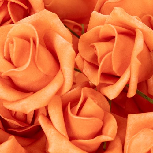 Műrózsa narancssárga, 5 cm-es virágzat, szimpla, 100 darab | Floristik24.hu