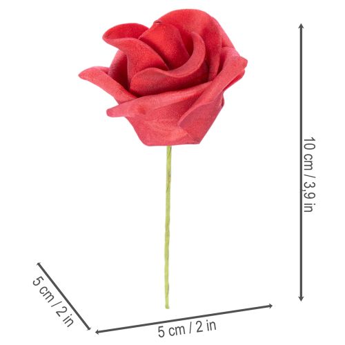 Műrózsa szárral, 5 cm, 100 darab | Floristik24.hu