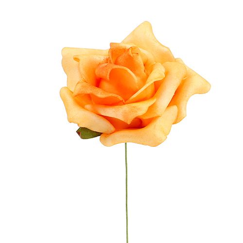Floristik24 Habrózsa Ø6cm világos narancs 27 db