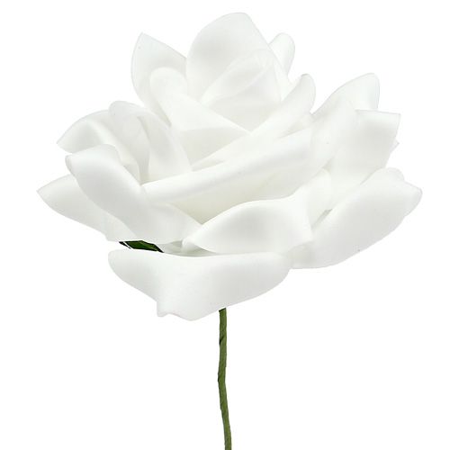 tételeket Hab rózsák fehér Ø10cm 8db
