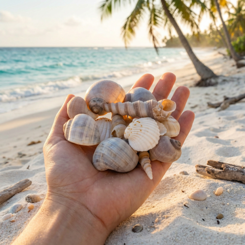 tételeket Kagylók és csigák Természetes tengeri dekorációs elemek stílusos belsőépítészethez 500g