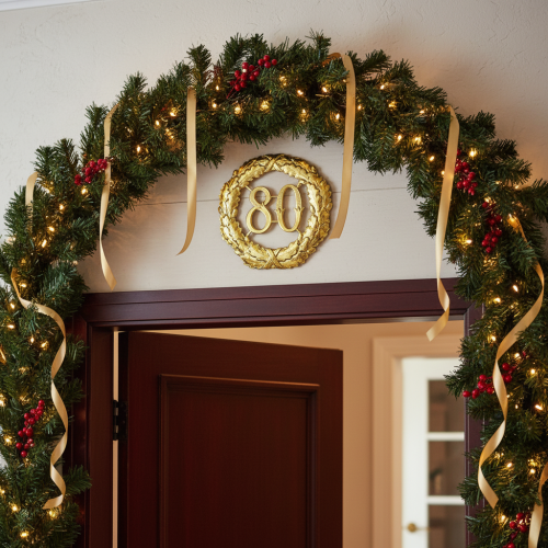 tételeket Jubileumi szám 80 arany Ø40cm