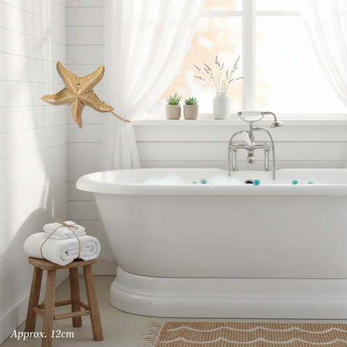 tételeket Kerámia tengeri csillag dekoráció akasztásra, tengerészeti hangulathoz, nyári dekoráció otthonra, 12 cm, 2 darab