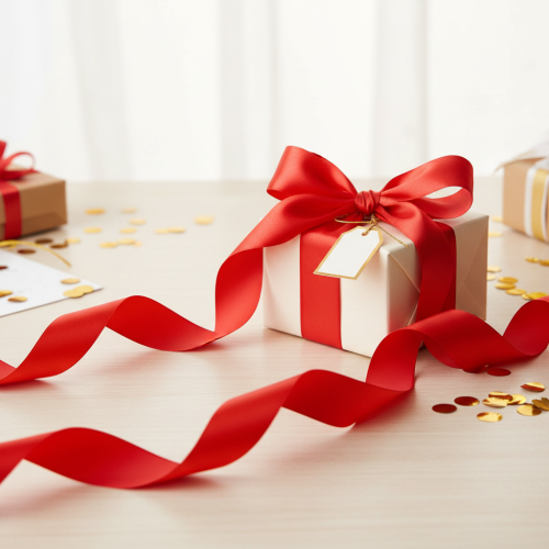 tételeket Curling szalag 50mm 100m piros