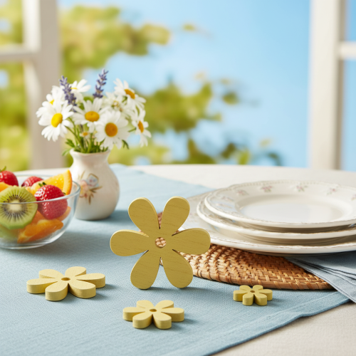 tételeket Szórványdísz fa sárga virágok nyári asztaldísz Ø2-6cm 20 db