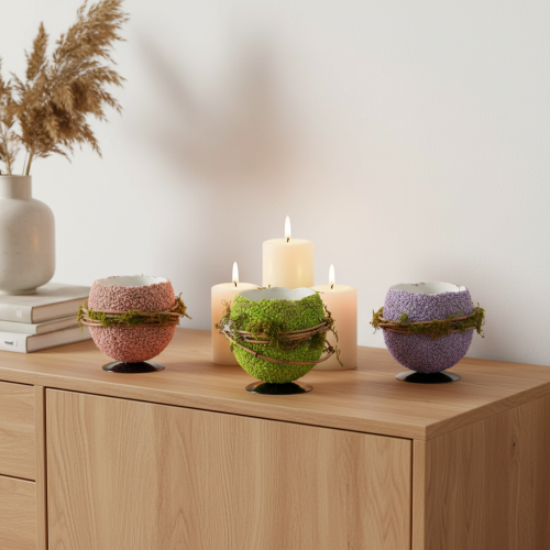 tételeket Húsvéti tojásdísz tál tavaszi vagy húsvéti asztaldísznek, 9 cm, 4 darab