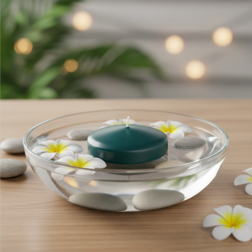 tételeket Úszógyertya ünnepi alkalmakra és hangulatos dekorációhoz, 8 cm, 8 darab