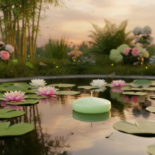 tételeket Úszó gyertya, dekoratív ünnepi alkalmakra és hangulatos pillanatokra, 8 cm, 8 darab